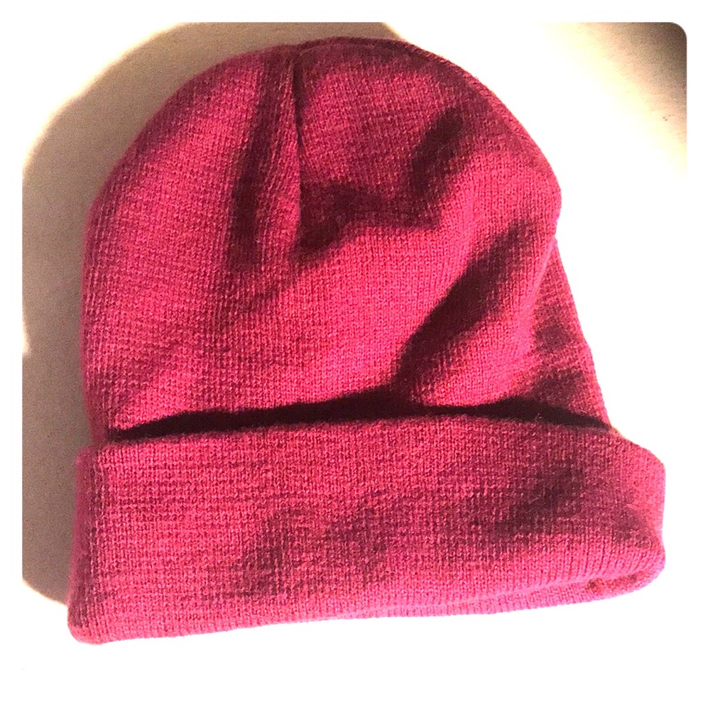 Dark pink beanie
